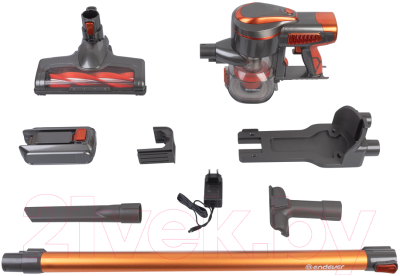 Вертикальный пылесос Endever SkyClean VC-301 (темно-серый/оранжевый)