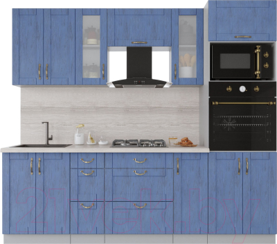 Готовая кухня Интерлиния Мила Крафт 2.4 - фото