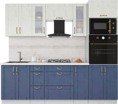 Готовая кухня Интерлиния Мила Крафт 2.4 - фото