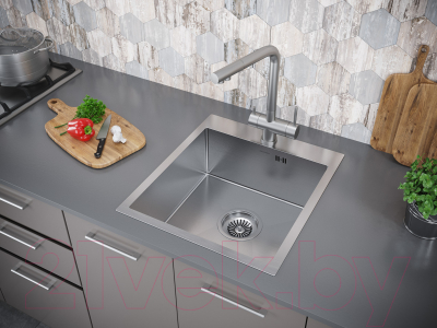 Мойка кухонная Paulmark PM214551-BS