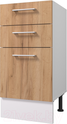 Шкаф-стол кухонный Горизонт Мебель Европа 40 3 ящика - фото