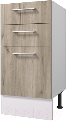 Шкаф-стол кухонный Горизонт Мебель Европа 40 3 ящика - фото