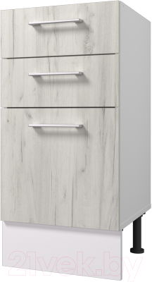 Шкаф-стол кухонный Горизонт Мебель Европа 40 3 ящика - фото