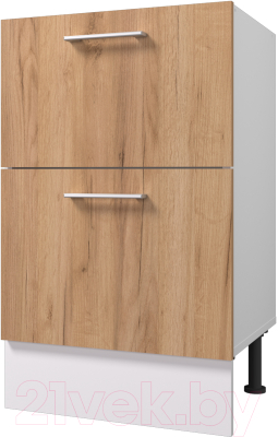 Шкаф-стол кухонный Горизонт Мебель Европа 50 2 ящика - фото