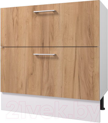 Шкаф-стол кухонный Горизонт Мебель Европа 80 2 ящика - фото