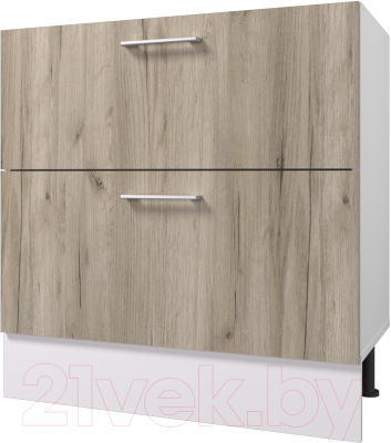 Шкаф-стол кухонный Горизонт Мебель Европа 80 2 ящика - фото