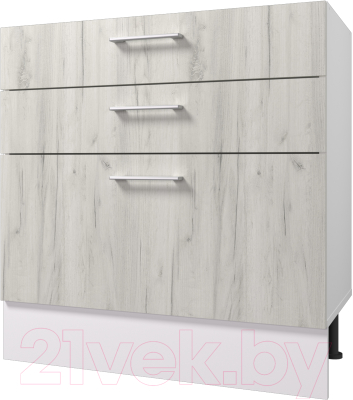 Шкаф-стол кухонный Горизонт Мебель Европа 80 3 ящика - фото