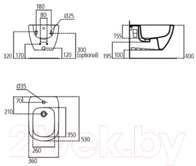 Биде подвесное Ideal Standard Tesi T457001