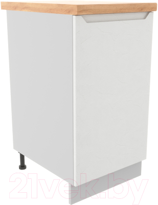 Шкаф-стол кухонный ДСВ Тренто С 450 левый (серый/белый) - фото