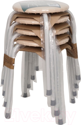 Табурет ЗМИ Пенек крепкий 220 / Т 266 (ваниль)