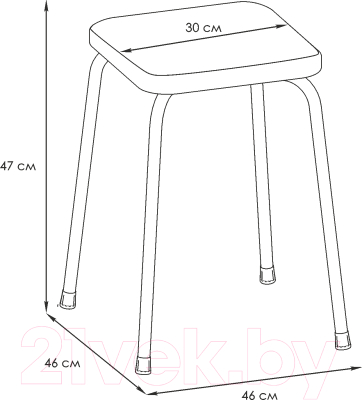 Табурет ЗМИ Пенек крепкий 184 / Т 271