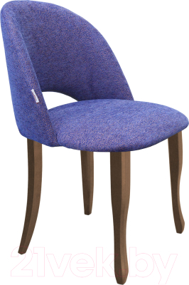 Стул Sheffilton SHT-ST34/S122 (синий мираж/темный орех/черный муар) - фото