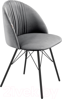 Стул Sheffilton SHT-ST35-1/S37 (угольно-серый/черный муар) - фото