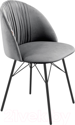 Стул Sheffilton SHT-ST35-1/S64 (угольно-серый/черный муар) - фото