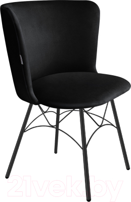 Стул Sheffilton SHT-ST36/S107 (ночное затмение/черный муар) - фото