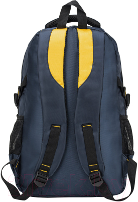Школьный рюкзак Brauberg Titanium / 270768 (синий/желтые вставки)