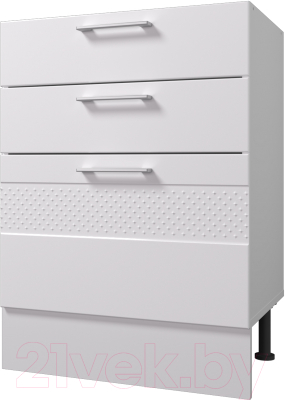 Шкаф-стол кухонный Горизонт Мебель Люкс 60 3 ящика - фото