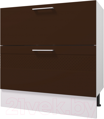 Шкаф-стол кухонный Горизонт Мебель Люкс 80 2 ящика - фото