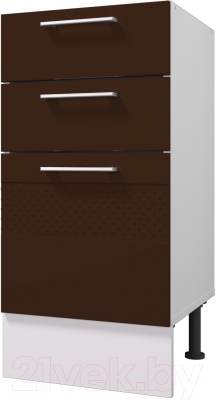 Шкаф-стол кухонный Горизонт Мебель Люкс 40 3 ящика - фото