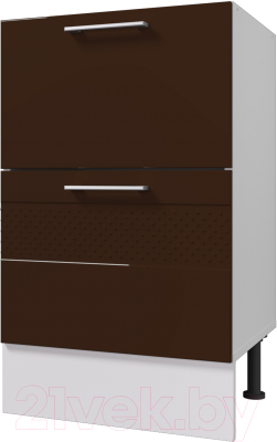 Шкаф-стол кухонный Горизонт Мебель Люкс 50 2 ящика - фото