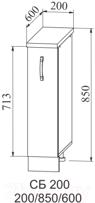 Шкаф карго ДСВ Тренто СБ 200