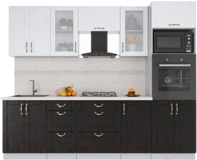 Готовая кухня Интерлиния Мила Крафт 2.6 - фото