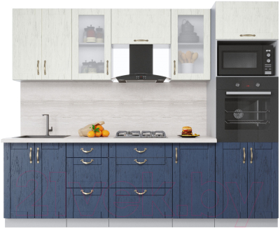 Готовая кухня Интерлиния Мила Крафт 2.6 - фото