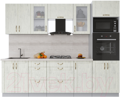 Готовая кухня Интерлиния Мила Крафт 2.6 - фото