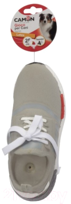 Игрушка для собак Camon Кроссовок серый с пищалкой / AH209/A
