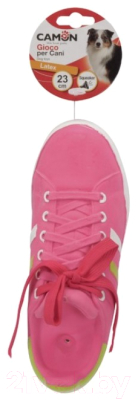 Игрушка для собак Camon Кроссовок розовый с пищалкой / AH209/B