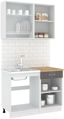 Готовая кухня Кортекс-мебель Корнелия Лира-лайт 1.1м