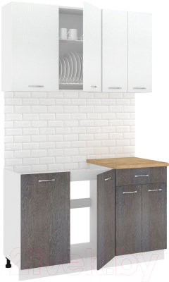 Готовая кухня Кортекс-мебель Корнелия Лира-лайт 1.3м - фото