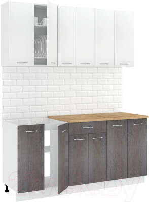 Готовая кухня Кортекс-мебель Корнелия Лира-лайт 1.7м - фото