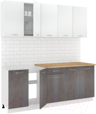 Готовая кухня Кортекс-мебель Корнелия Лира-лайт 2.0м - фото