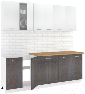Готовая кухня Кортекс-мебель Корнелия Лира-лайт 2.2м - фото