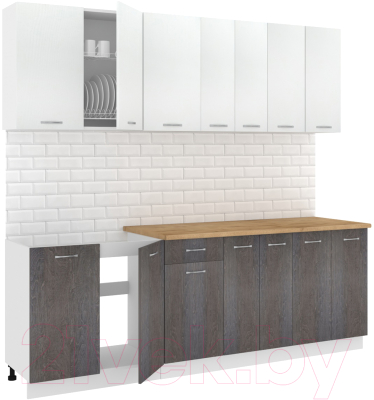Готовая кухня Кортекс-мебель Корнелия Лира-лайт 2.3м - фото