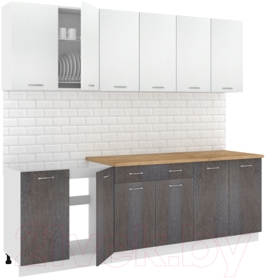 Готовая кухня Кортекс-мебель Корнелия Лира-лайт 2.4м - фото