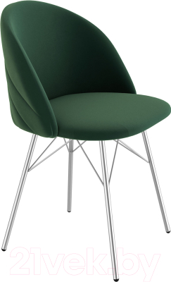 Стул Sheffilton SHT-ST35-2/S64 (лиственно-зеленый/хром лак) - фото