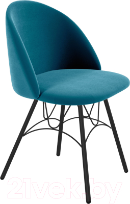Стул Sheffilton SHT-ST35/S107 (тихий океан/черный муар) - фото