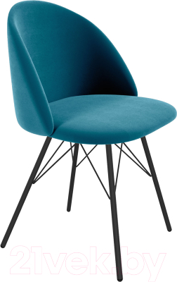Стул Sheffilton SHT-ST35/S37 (тихий океан/черный муар) - фото