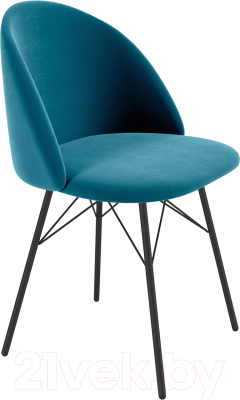 Стул Sheffilton SHT-ST35/S64 (тихий океан/черный муар) - фото