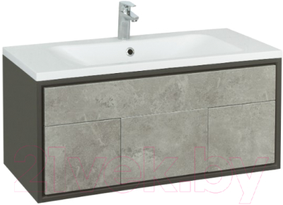 Тумба с умывальником Акватон Уэльс 100 - фото