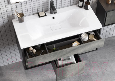 Тумба с умывальником Акватон Уэльс 100