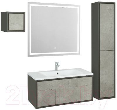 Тумба с умывальником Акватон Уэльс 100