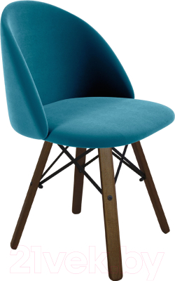 Стул Sheffilton SHT-ST35/S70 (тихий океан/темный орех/черный) - фото