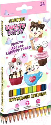 Набор цветных карандашей deVente Sweet Cats / 5024201 - фото