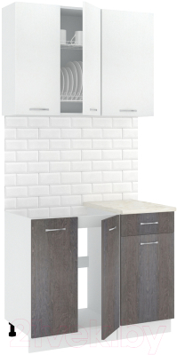 Готовая кухня Кортекс-мебель Корнелия Лира-лайт 1.0м - фото
