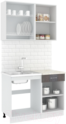 Готовая кухня Кортекс-мебель Корнелия Лира-лайт 1.1м