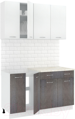 Готовая кухня Кортекс-мебель Корнелия Лира-лайт 1.4м - фото