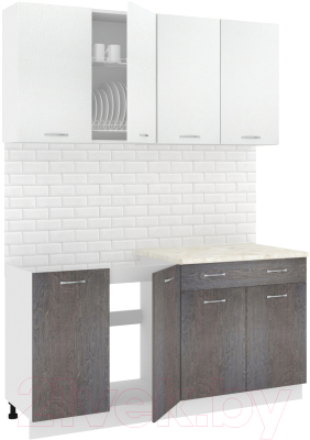 Готовая кухня Кортекс-мебель Корнелия Лира-лайт 1.6м - фото